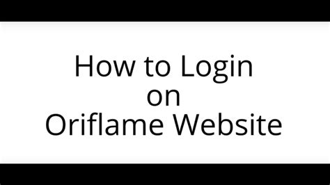 www.oriflame.co.in login